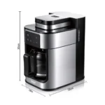 RAF R.196 1Litre 1050W Grind & Brew Coffee Maker With Grinder – Bean & Ground Coffee, Integrated Grinder