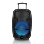 Saachi NL-SP-6341 15-Inch Rechargeable Trolley Speaker – 150W, Bluetooth, FM, USB/SD, 2 Wireless Microphones