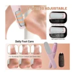 Rechargeable 3-in-1 Electric Foot File & Hair Remover, Callus Remover