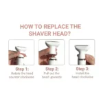 4-in-1 Electric Shaver for Women Rechargeable Face and Body Hair Trimmer with Interchangeable Heads