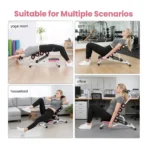 Back Relaxation Stretching Machine 3-in-1 Core & Abdominal Trainer, Mini Inversion Table & Back Stretching Chair 350 lbs - Image 2