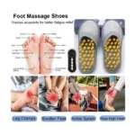 USB Rechargeable Electric EMS Foot Massager Slippers with Remote Control - Image 2