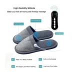 USB Rechargeable Electric EMS Foot Massager Slippers with Remote Control - Image 8