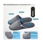 USB Rechargeable Electric EMS Foot Massager Slippers with Remote Control - Image 5