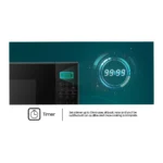 Hisense 37L Black Microwave Oven, 1000W - Image 9