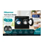 Hisense WM20U305DBA Baby Washer Twin-Drum Mini Washer Dryer 2kg Wash / 1kg Dry | AI Wash | Auto Dosing | Inverter Motor - Image 4