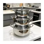 Kaisa Villa KV-6650 6-Piece Stainless Steel Casserole Cookware Set - Image 3