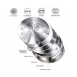 Kaisa Villa KV-6650 6-Piece Stainless Steel Casserole Cookware Set - Image 5