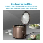 Midea 3Litre Rice Cooker With Steamer MB-YJ308J-N | Non-Stick Inner Pot | Automatic Keep Warm | Brown - Image 4