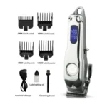 RAF R.435 Professional Rechargeable Electric Hair Clipper 10W Cordless Hair Trimmer with LCD Display